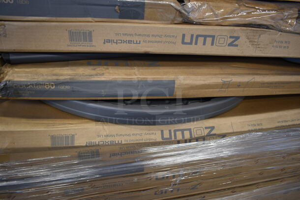 PALLET LOT of 25 BRAND NEW IN BOX! Zown Maxchief Cocktail80 PT017X004 Shark Grey Table. Stock Picture Used as Gallery. 25 Times Your Bid! - Image 7 of 7