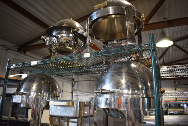 5 Various Metal Chafing Dishes. Includes 17x18x19. 5 Times Your Bid! - Image 2 of 9