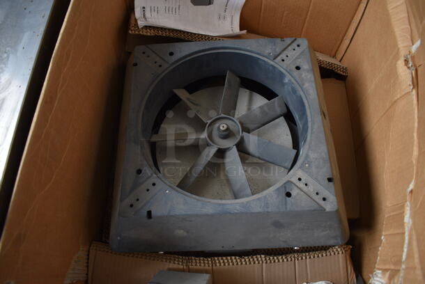 BRAND NEW IN BOX! Exhausto Metal Commercial Grease Fan. 19x19x16