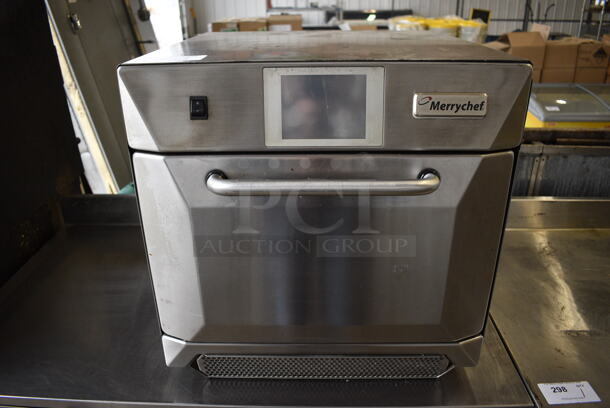 2015 Merrychef Model eikon e4s Stainless Steel Commercial Countertop Electric Powered Rapid Cook Oven. 208/240 Volts, 1 Phase. 23x25x23