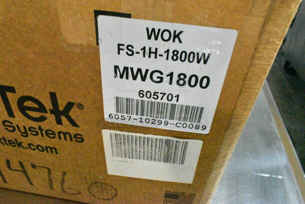 BRAND NEW! CookTek MW1800G Countertop Commercial Wok Induction Cooktop w/ Burner.  - Image 4 of 4