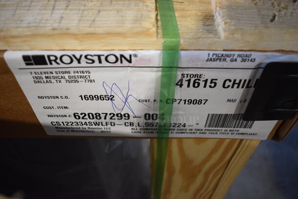 BRAND NEW IN CRATE! Royston 62087299-004 Gray Metal Cabinet. 12x29x27 - Image 5 of 5