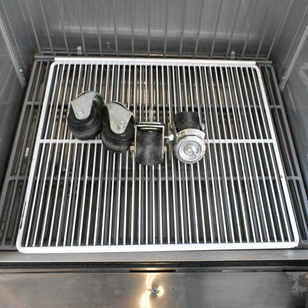 2016 True T-19F Stainless Steel Commercial Single Door Reach In Freezer w/ Poly Coated Racks and Commercial Casters. 115 Volts, 1 Phase. Cannot Test - Unit Trips Breaker - Image 3 of 5