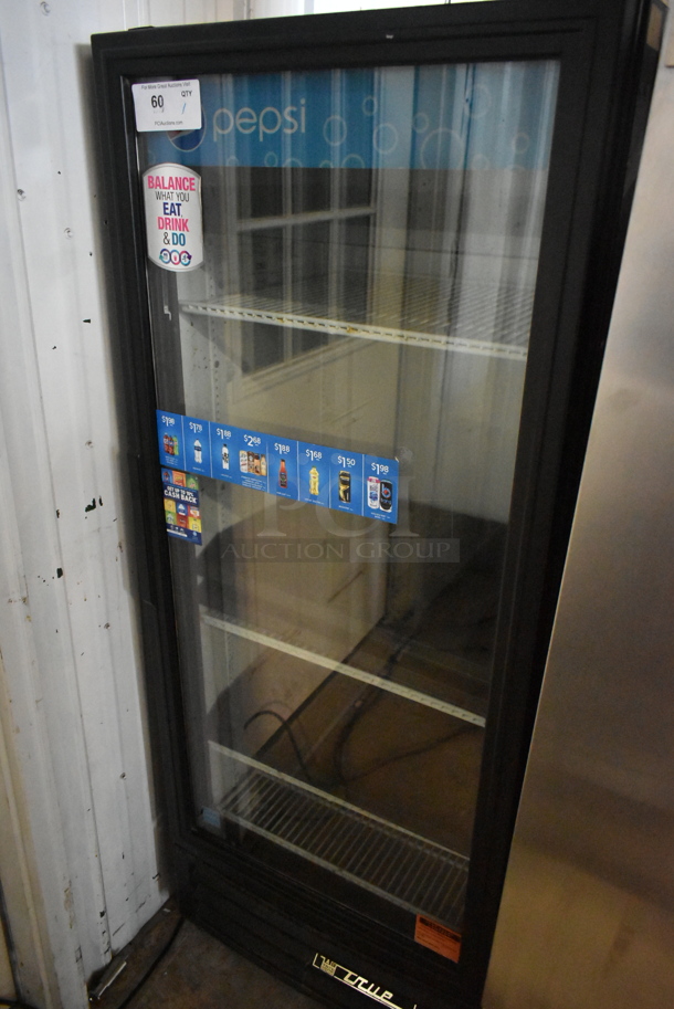 2014 True GDM-12-LD Metal Commercial Single Door Reach In Cooler Merchandiser w/ Poly Coated Racks. 115 Volts, 1 Phase. Tested and Working! - Image 2 of 4