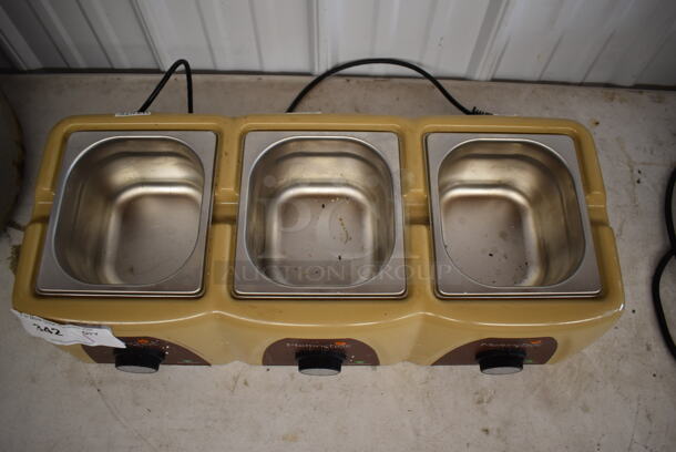 Martellato MC100110V Countertop 3 Well Chocolate Melter. 110 Volts, 1 Phase. 23x11x6. Tested and Working! - Image 4 of 7