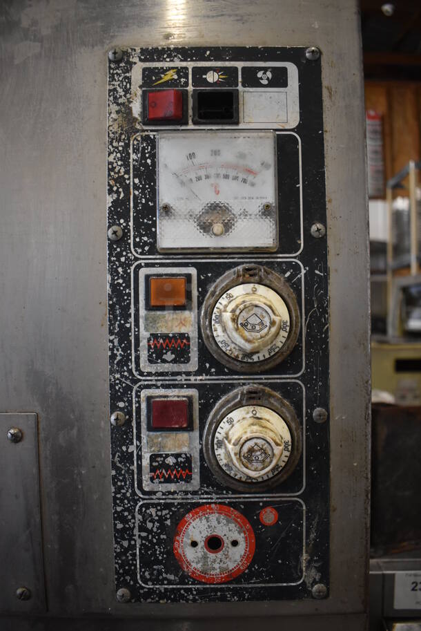 3 Stainless Steel Single Deck Electric Powered Bakery Pizza Ovens on Metal Legs. 220 Volts. 56x39x65. 3 Times Your Bid! - Image 9 of 10