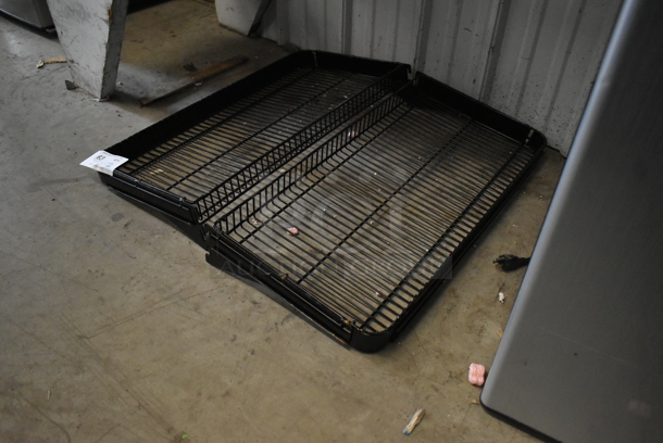 ALL ONE MONEY! Lot of 2 Black Wire Shelves. - Image 3 of 3