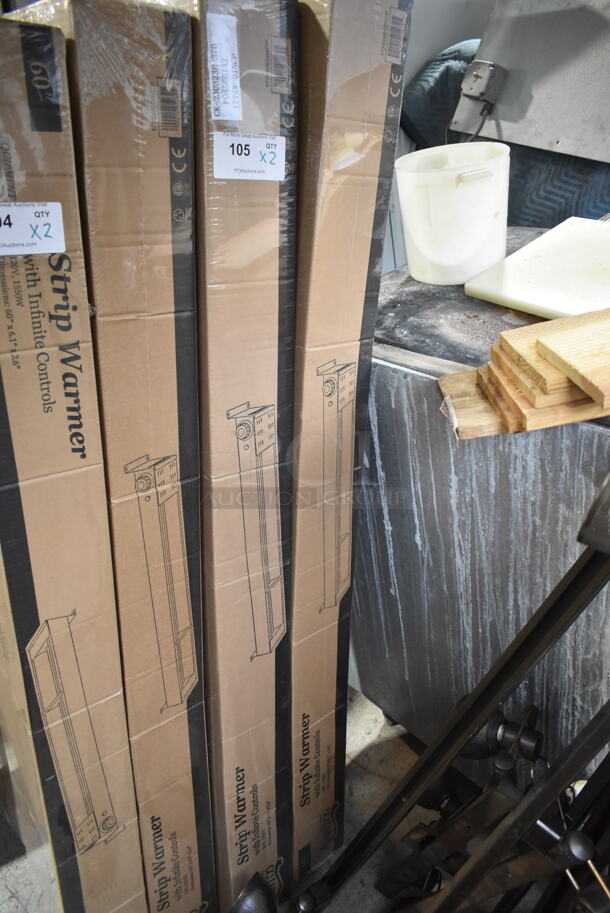 2 BRAND NEW IN BOX! Avantco 177SW60INCP Stainless Steel Commercial 60" High Wattage Strip Warmer with Infinite Controls. 120 Volts, 1 Phase.. 2 Times Your Bid! - Image 2 of 4