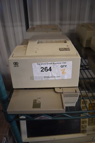 2 NCR Model 7167-1025-9001 Receipt Printers. 7.5x12.5x7. 2 Times Your Bid!