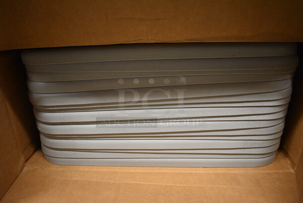 16 BRAND NEW IN BOX! Gray Poly Bus Bin Lids. 21x15.5x1. 16 Times Your Bid! - Image 2 of 3
