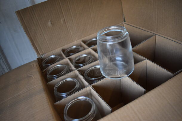 23 IN ORIGINAL BOX! Vollrath Server Glass Jars. 3x3x4. 23 Times Your Bid! - Image 2 of 3