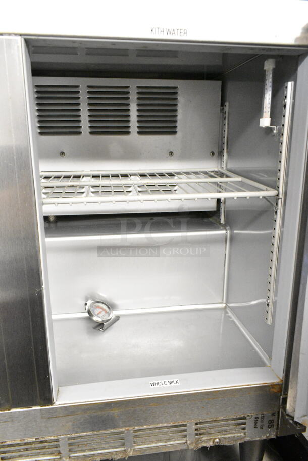 Beverage Air UCR34Y-17 Stainless Steel Commercial 2 Door Undercounter Cooler. 115 Volts, 1 Phase. Tested and Working! - Image 4 of 6