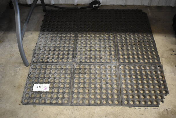 Black Anti Fatigue Floor Mat. 36x36x1 - Image 1 of 2
