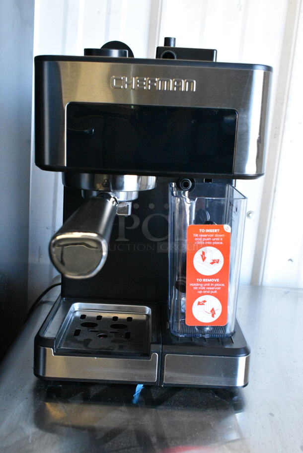 BRAND NEW SCRATCH AND DENT! Chefman RJ54-V2RJ54-V2 Countertop Espresso Machine. 120 Volts, 1 Phase.  - Image 6 of 9