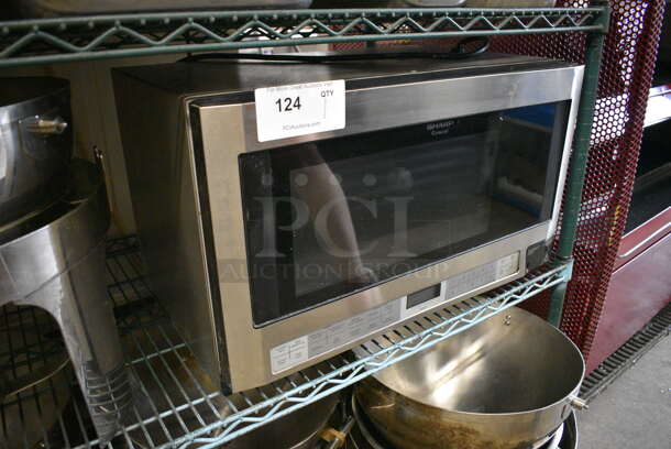 Sharp Model R-1214F Countertop Microwave Oven w/ Plate. 120 Volts, 1 Phase. 24x15.5x14.5 - Image 5 of 5