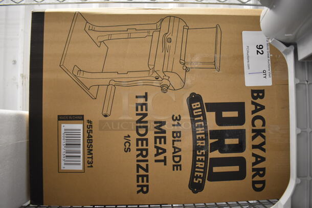 BRAND NEW IN BOX! Backyard Pro MT-31 Butcher Series Metal Countertop 31-Blade Manual Meat Tenderizer. 13x11x18 - Image 6 of 6