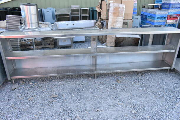 Stainless Steel Counter w/ 2 Under Shelves.  - Image 1 of 4