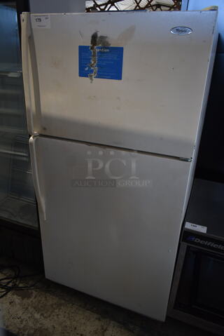 Whirlpool W1TXNMFWQ02 Metal Cooler Freezer Combo Unit. 115 Volts, 1 Phase. Tested and Powers On But Does Not Get Cold
