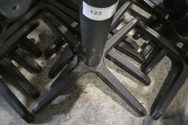 4 Black Metal Table Bases. 33x33x28. 4 Times Your Bid! - Image 3 of 4