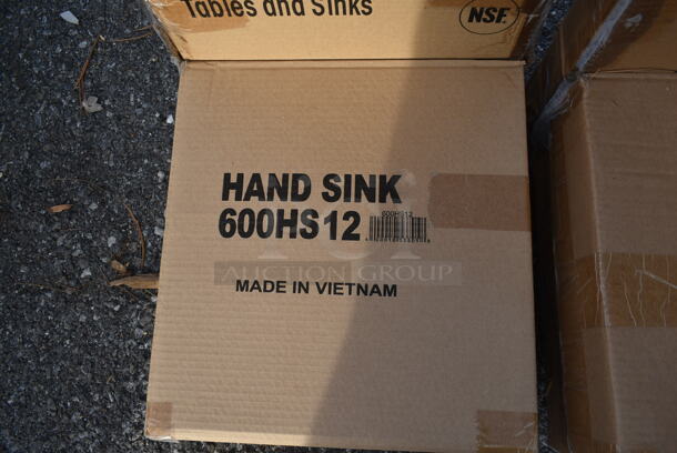 BRAND NEW IN BOX! Regency 600HS12 Stainless Steel Commercial Single Bay Wall Mount Sink. Stock Picture Used as Gallery. - Image 3 of 4