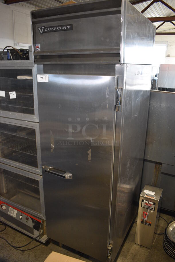Victory HSA-1D-7-PT Stainless Steel Commercial Single Door Reach In Pass Through Cooler. 208-240 Volts, 1 Phase. 26.5x40x84 - Image 2 of 8
