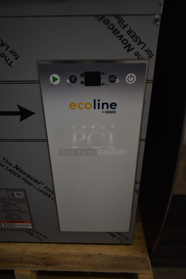 BRAND NEW SCRATCH AND DENT! 2022 Hobart Ecoline EDH-1 Stainless Steel Commercial Straight Pass Through Hi Temp High Temperature Dishwasher w/ Booster Heater. 208-240 Volts, 3 Phase. - Image 5 of 12