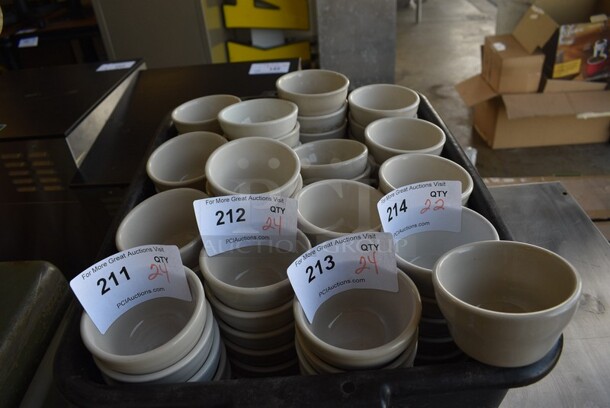 24 White Ceramic Bowls. 3.75x3.75x2.25. 24 Times Your Bid! - Image 3 of 3