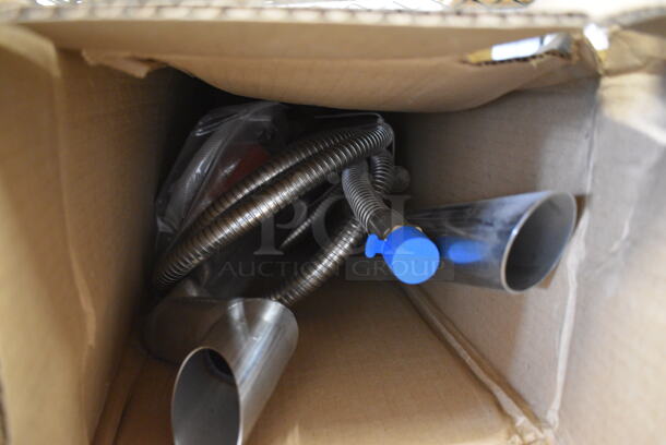 BRAND NEW IN BOX! Metal Pieces and Metal Hose - Image 2 of 3