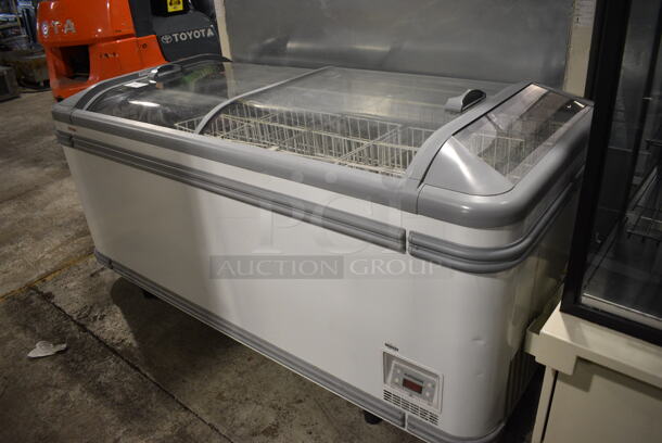 AHT Model Malta 185 Metal Commercial Freezer Merchandiser w/ Poly Coated Baskets. 120 Volts, 1 Phase. 73x35x35. Tested and Working! - Image 2 of 7