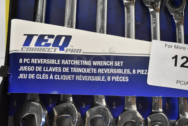 2 BRAND NEW! TEQ Reversible Ratcheting Wrench Sets. 2 Times Your Bid! - Image 6 of 7