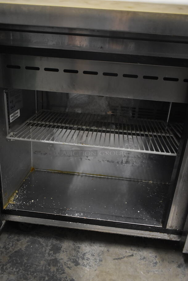 Turbo Air MST-60-24 Stainless Steel Commercial Sandwich Salad Prep Table Bain Marie Mega Top on Commercial Casters. 115 Volts, 1 Phase. Tested and Working! - Image 6 of 8