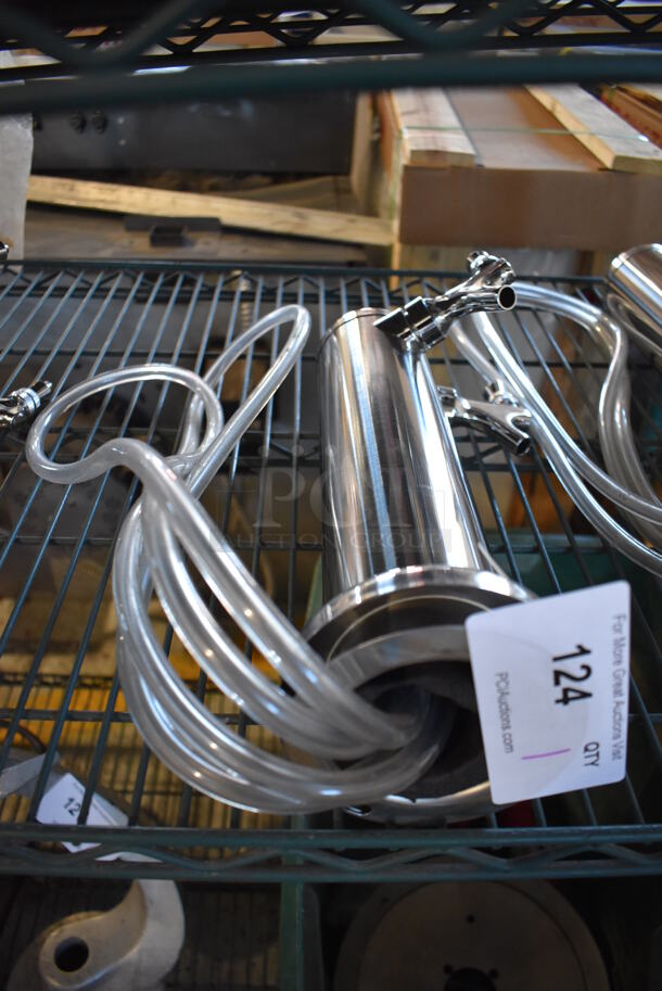 BRAND NEW! Stainless Steel Commercial 2 Head Beer Tower. 5x7x14 - Image 3 of 3