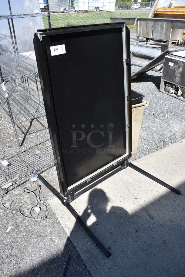 Black Floor Style Sign. 32x43x52 - Image 2 of 3