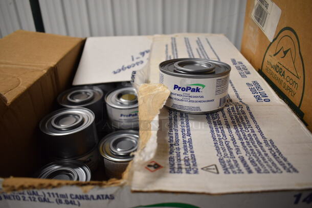 ALL ONE MONEY! Lot of Pro Pak Chafing Dish Fuel Cans! - Image 1 of 3