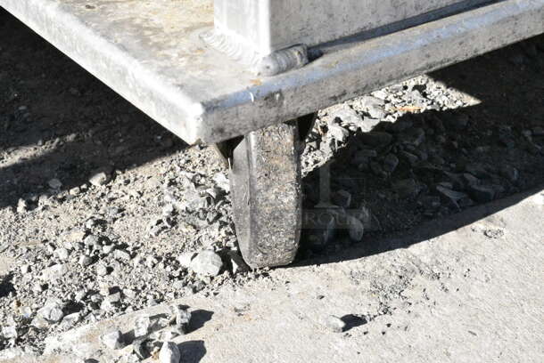 Lockwood Metal Commercial Pan Transport Rack on Commercial Casters. Missing Door.   - Image 2 of 3