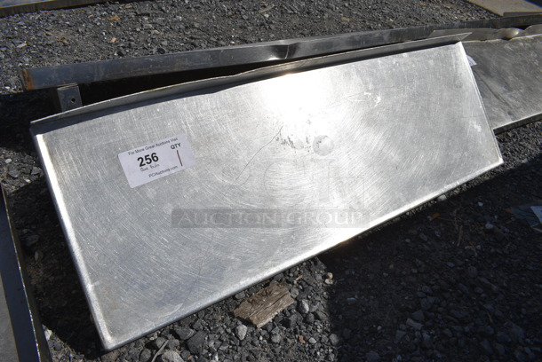 Metal Shelf w/ Wall Mount Brackets. 36x13x14 - Image 1 of 3