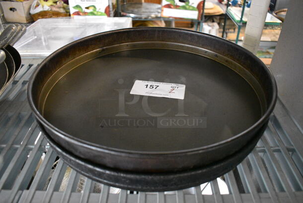 2 Metal Round Baking Pans. 16.5x16.5x2. 2 Times Your Bid! - Image 1 of 2