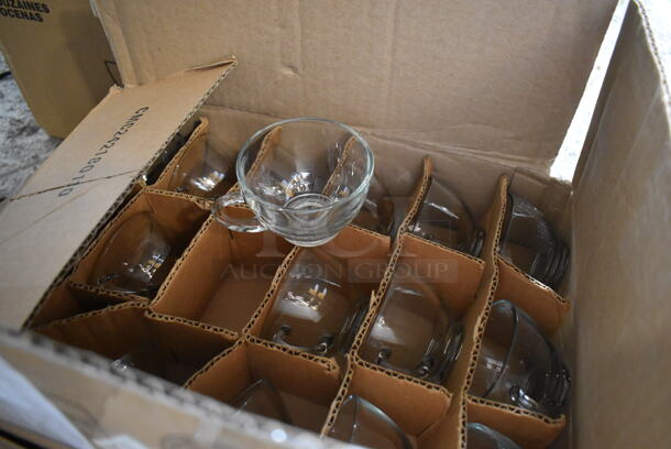 3 Boxes of Various BRAND NEW Glasses; 21 Steelite Nick & Nora 3x3x6 Wine Glasses, 34 Libbey 279U 4x4x2.25 Glass Punch Mugs and 35 Libbey 8054 Georgian 3x3x6 Irish Coffee Glasses. 3 Times Your Bid! - Image 9 of 12