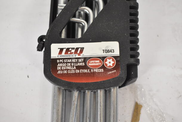 3 BRAND NEW! TEQ Items; Hex Key Set, Star Key Set and Long Ball Hex Bit Socket Set. 3 Times Your Bid! - Image 8 of 9