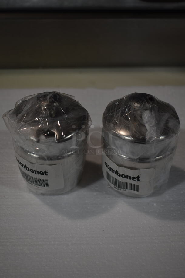 Lot of 2 BRAND NEW! Sambonet 56081-01 Stainless Steel Mustard Pot.  - Image 3 of 4