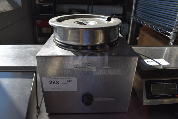 Model 176 Stainless Steel Commercial Countertop Food Warmer. 120 Volts, 1 Phase. 11x11x12. Tested and Working!