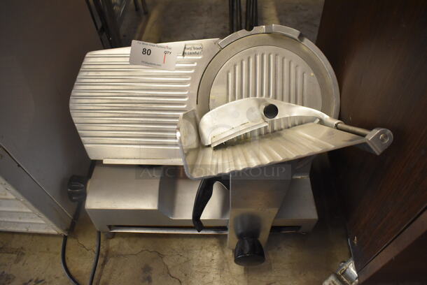 Stainless Steel Commercial Countertop Meat Slicer. 27x20x18. Tested and Does Not Power On