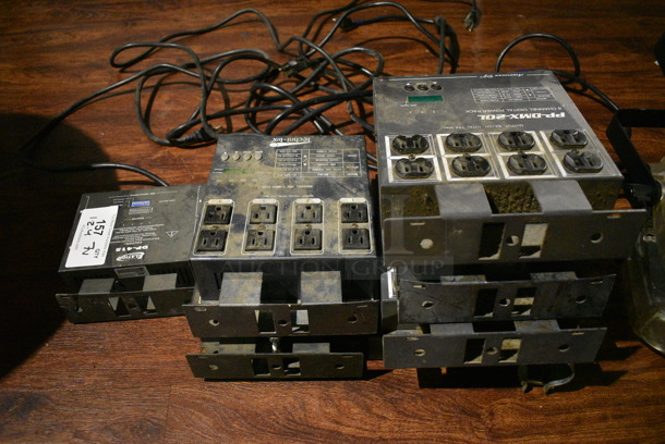 7 Various Digital Power Packs Including Elation DP-415, Techni-Lux and American DJ PP-DMX-20L. Includes 8.5x10.5x2. 7 Times Your Bid! (bar) - Image 1 of 7