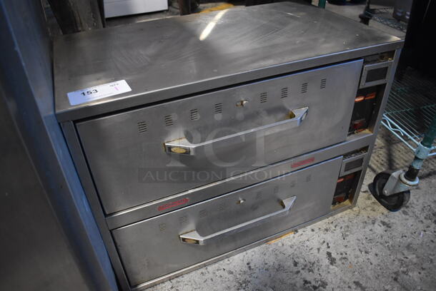 Hatco HDW-2B Stainless Steel Commercial Countertop 2 Drawer Warming Drawer. 120 Volts, 1 Phase. 29.5x18x22. Tested and Working! - Image 3 of 5