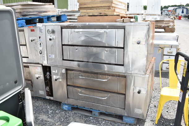 2 Morello Stainless Steel Commercial Natural Gas Powered Single Deck Pizza Ovens w/ Cooking Stones. 2 Times Your Bid! - Image 10 of 10