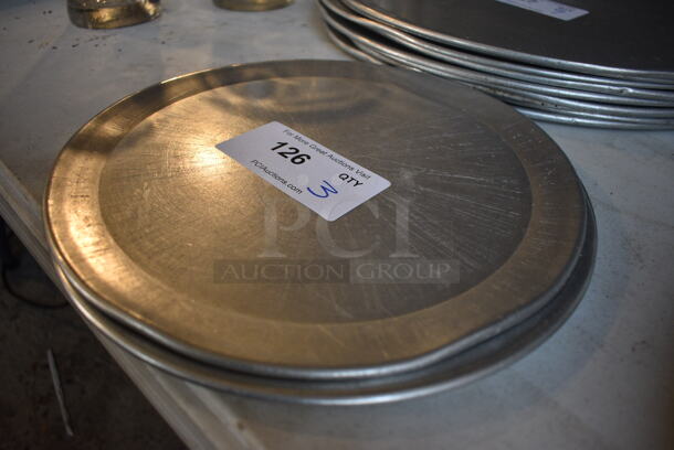 3 Metal Round Pizza Baking Pans. 12x12. 3 Times Your Bid! - Image 2 of 2