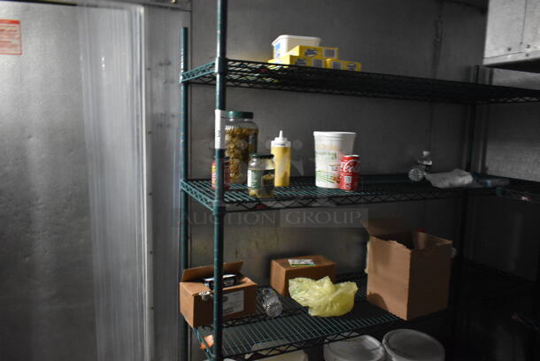 9.5'x7.5'x7.5' Walk In Unit w/ Copeland RS70C1-PRV-101 208/230 Volt, 1 Phase Compressor, Compressor and 2 Evaporator Fans. Does Not Include Contents. BUYER MUST REMOVE: This Item CANNOT Be Transported; Must Pick Up By Appointment Only. Freon Will Be Removed Before Pick Up Day. Tested and Working! (kitchen) - Image 5 of 12