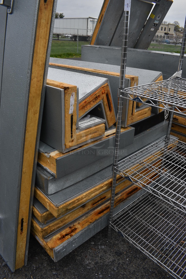 Norlake 6'x6'x6.5' SELF CONTAINED Walk In Freezer Box w/ Floor, Copeland Model RS80C2E-CAV-101 Compressor and Norlake Model CPF075DC-A Condenser. Picture of the Unit Before Removal Is Included In the Listing. 115/208-230 Volts, 1 Phase. - Image 3 of 8