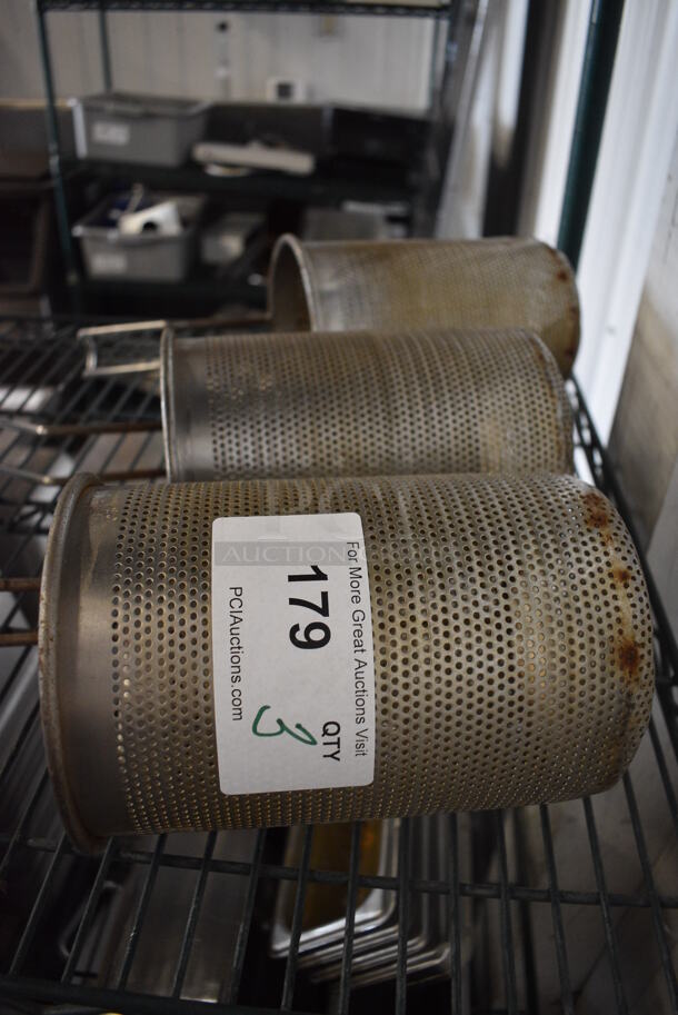3 Metal Baskets. 5.5x5.5x14. 3 Times Your Bid! - Image 2 of 3