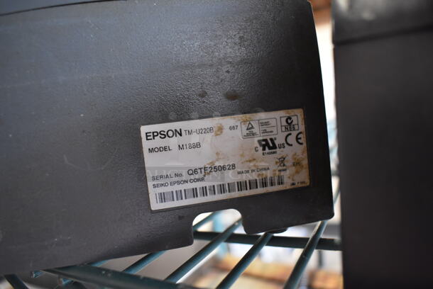3 Epson M188B Receipt Printers. 6x10x6. 3 Times Your Bid! - Image 6 of 7
